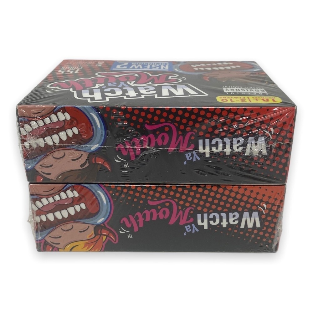 Watch Ya' Mouth NSFW Expansion 2 & 3 Party Game Set - 155 Cards Per Pack - NEW - Picture 6 of 6